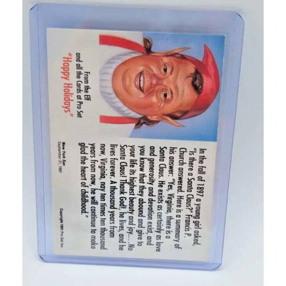 1991 Pro Set Santa Claus Trading Card - Picture 2 of 2
